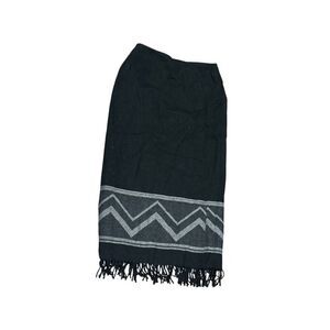 Vintage Jones  country wool blend maxi fringe skirt 10 M western